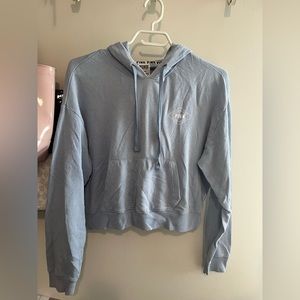 Victoria Secret Pink - Blue crop hoodie Size Medium